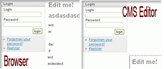 Differences in rendering of a design in a browser and a WYSIWYG editor