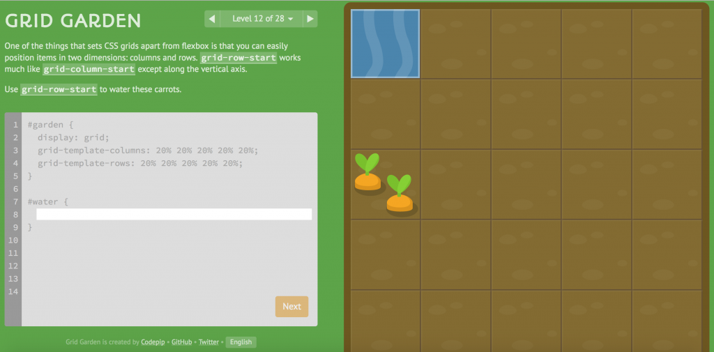 CSS Grid Garden