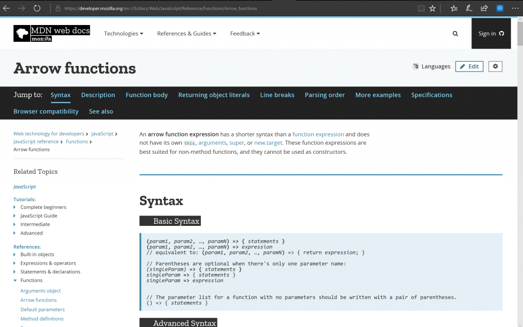 Mozilla Developer Netwwork