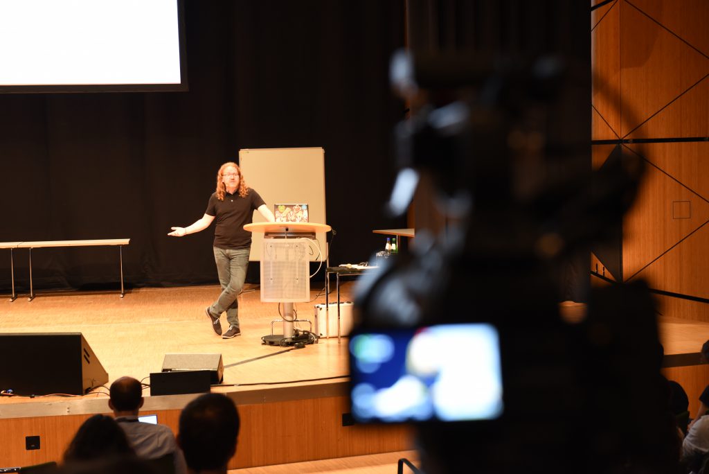 Chris Heilmann presenting