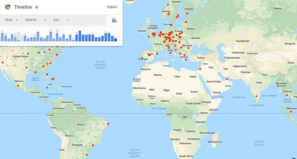My Android location history