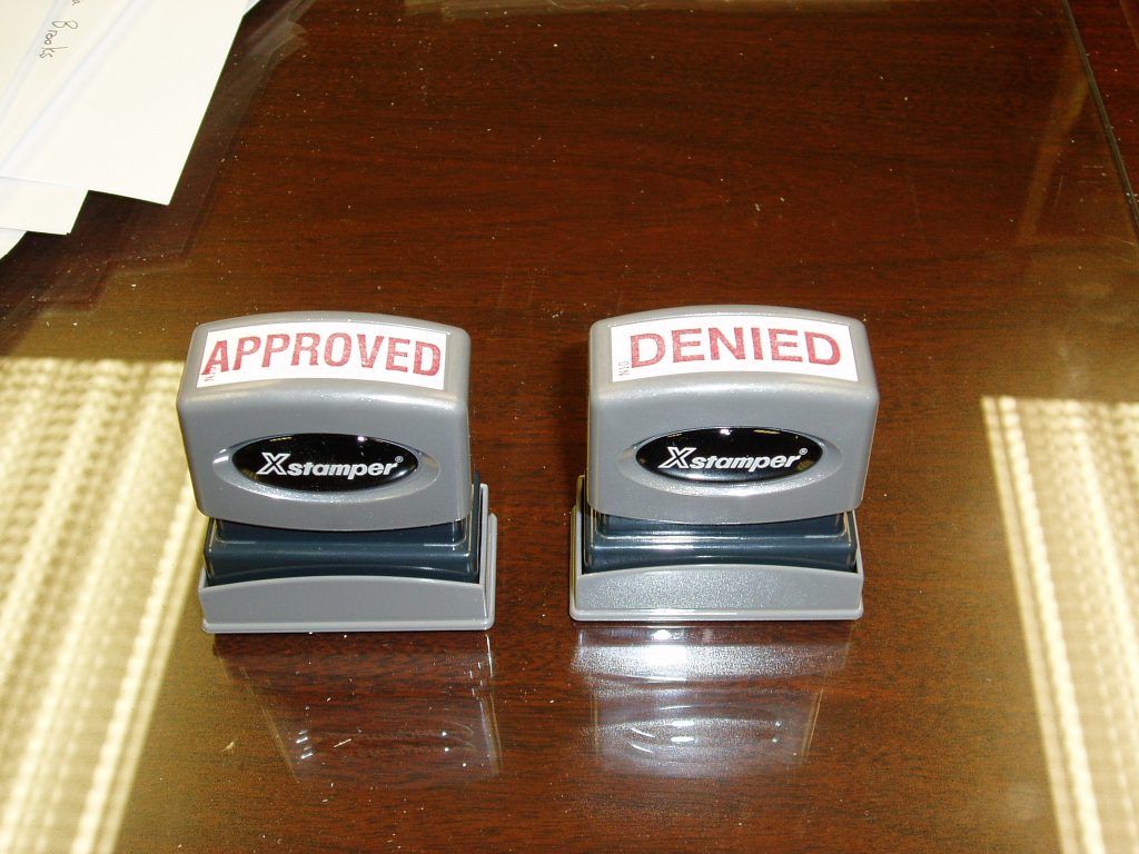 Approved and Denied