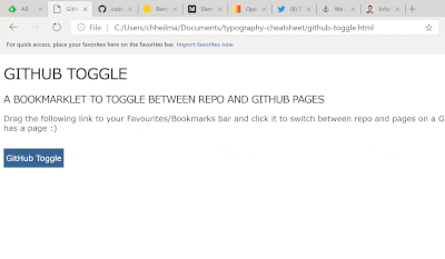 Installing and switching with GitHub toggle