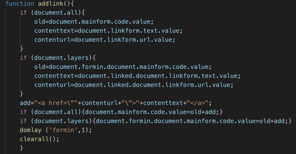 addlink method
