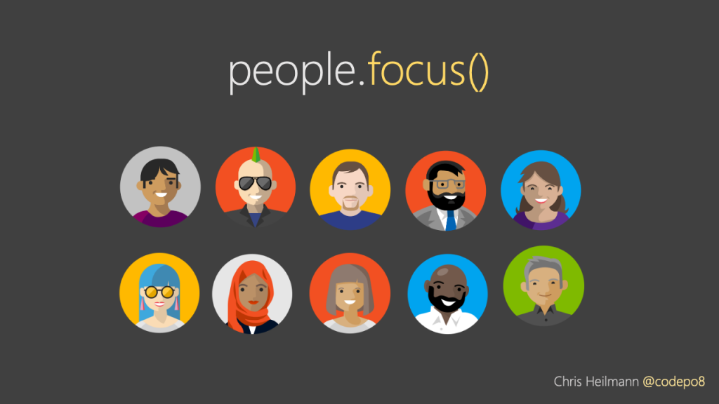 let's focus on people