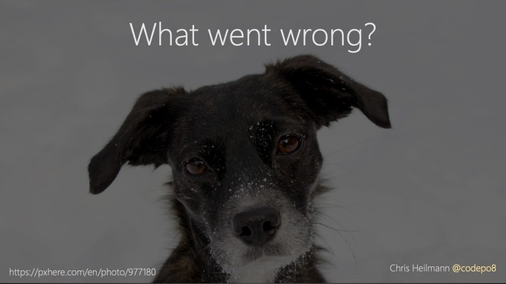 what went wrong