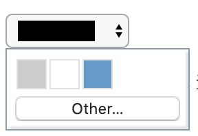 Colour Picker with limited palette on Chromium