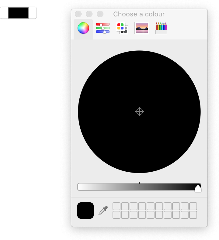 Firefox not limiting the colour picker to a preset