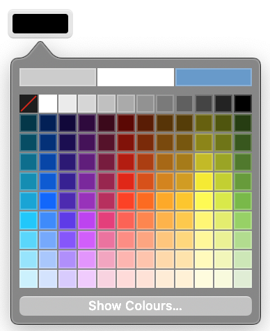 Colour Picker with limited palette on Safari