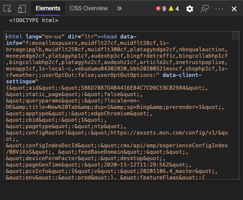 Editing HTML in Devtools