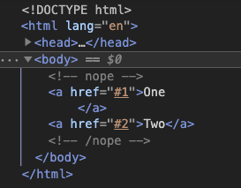the HTML parser fixing the invalid HTML in the browser