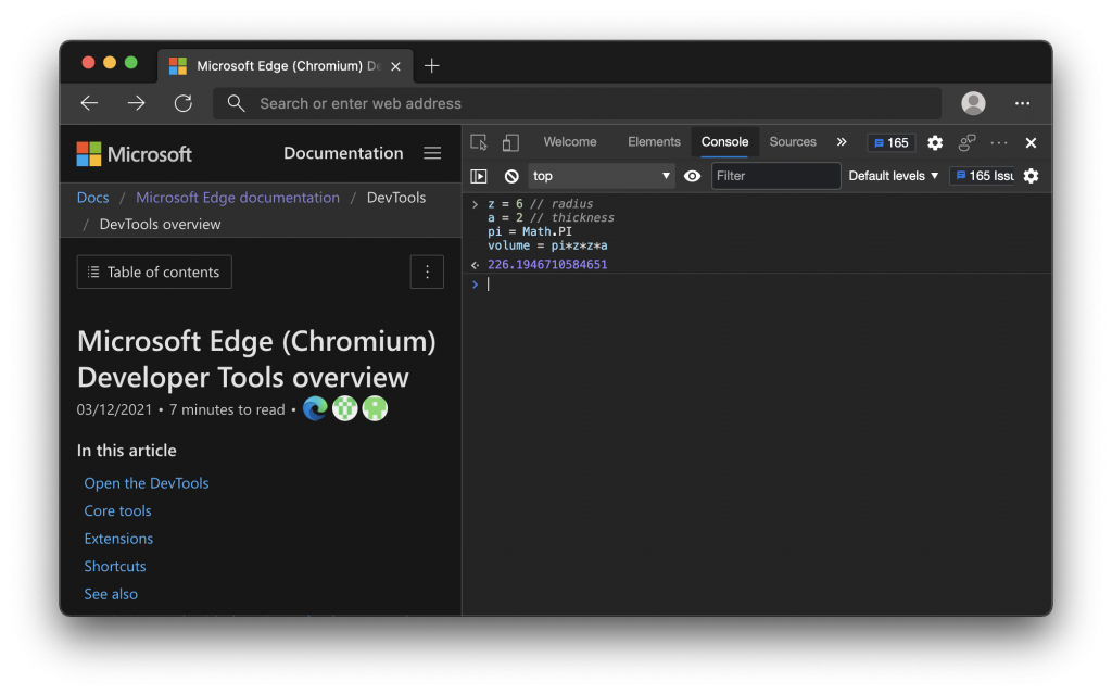 Screenshot of browser with chrome, dropshadow and padding around it