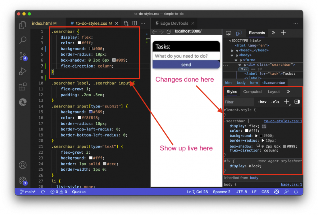 CSS Mirror editing explained