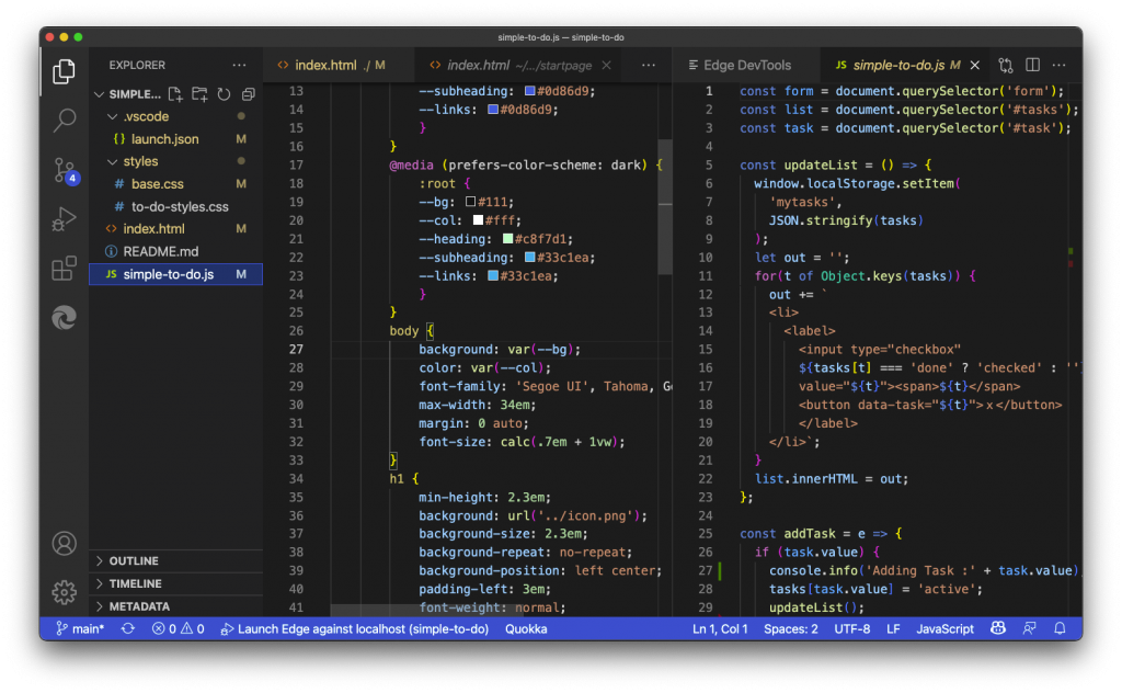 File accidentally opened next to the DevTools instead of the main editor