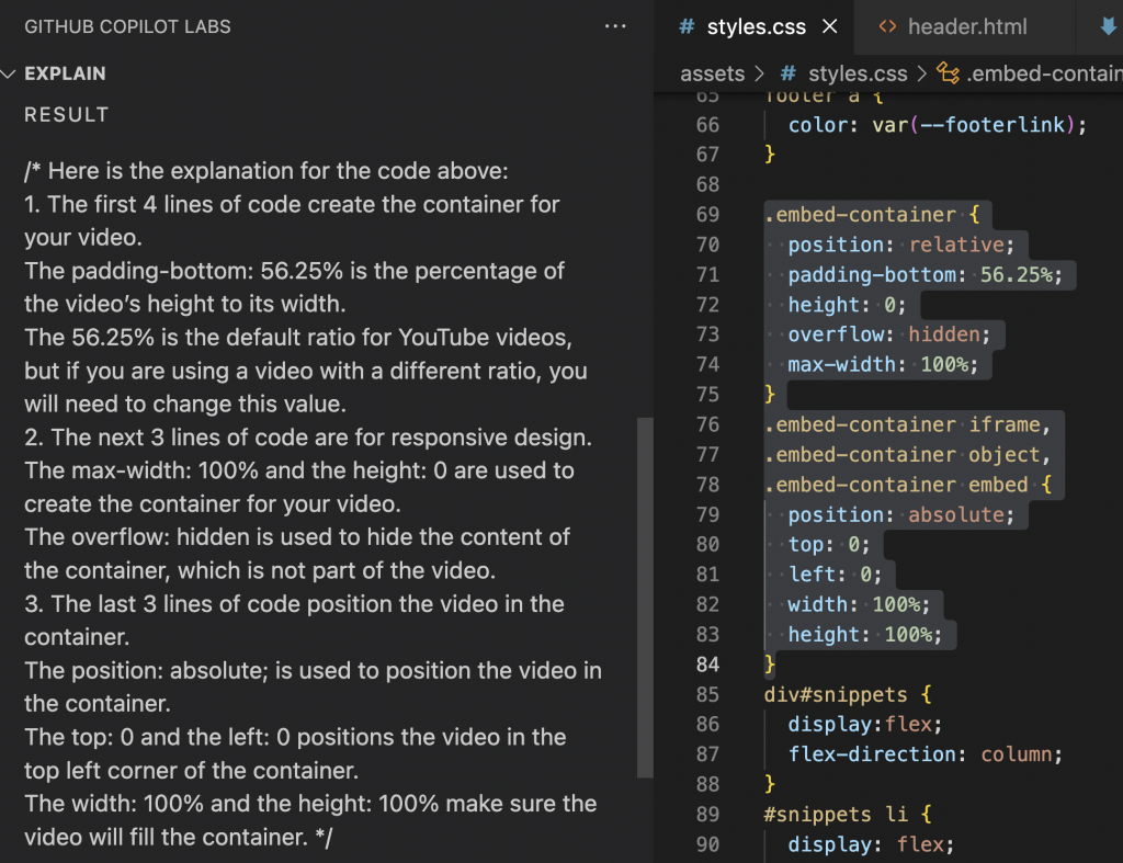 Detailed explanation of what some CSS code does