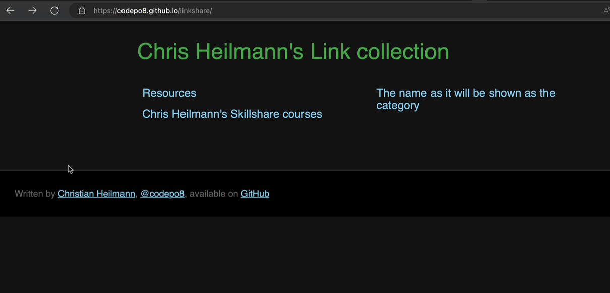 Video recording of linkshare in action